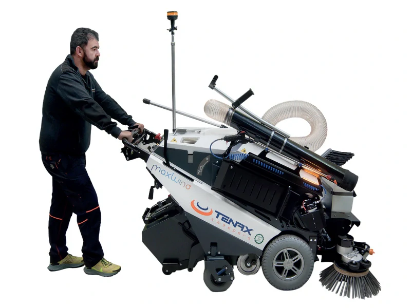 Elektrický zametací stroj pro chodníky Maxwind